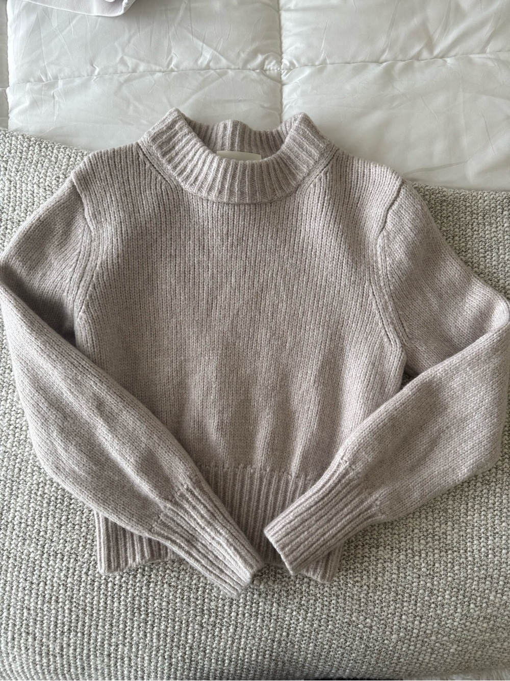 Wilfred Taupe Cozy Knit Sweater